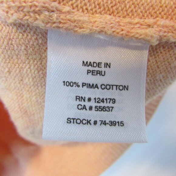 Johnston & Murphy Pima Cotton Orange Sweater Vest Mens XL Collared Preppy Golf - Picture 4 of 5